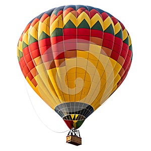 Hot air balloon on white background photo