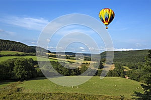 Hot Air Balloon - Yorkshire Dales - England photo