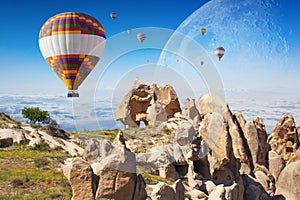 Hot air ballooning in Cappadocia, Turkey