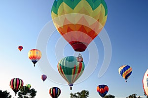 Hot Air Ballooning colors photo