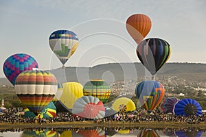 Hot air balloons