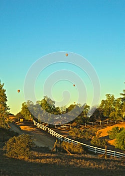 Hot air balloons