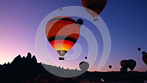 Hot air balloons at Cappadocia