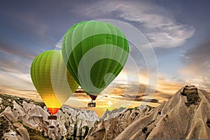 Hot air balloons, Cappadocia, Turkey