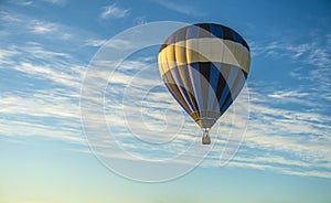 Hot Air Balloons in Flight. Hot Air Balloon on morning sky .