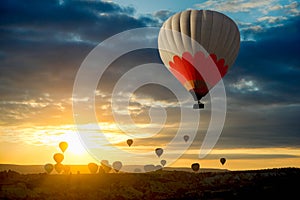 Hot Air balloons flying tour sunrice Cappadocia