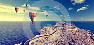 hot air balloons and formentor