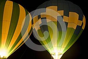 Hot Air Balloons at Night