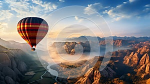 Hot Air Balloons Over Botan Canyon