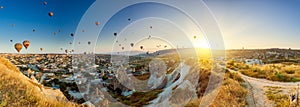 Hot air balloons over Cappadocia