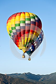Hot Air Balloons Over Colorado Mountains
