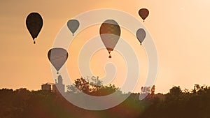 Hot Air Balloons Over Iowa