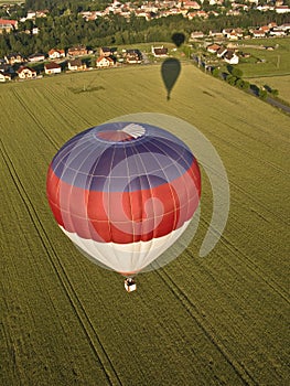 Hot air balloons and shadows