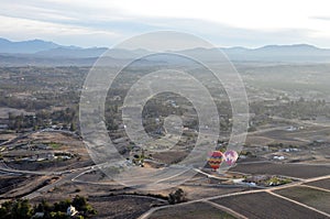 Hot Air Balloons Soaring across the valley