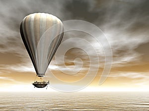 Hot air baloon - 3D render