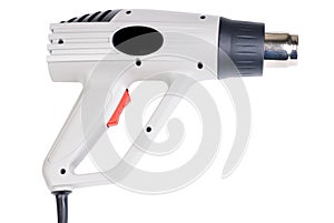 Hot air gun. isolated on a white