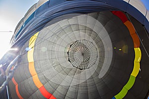 Hot air inflated balloon dome