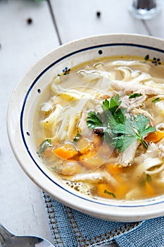 Hot and alible chicken soup