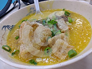 Hot arroz caldo photo