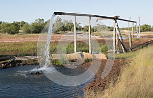 Hot artesian bore photo