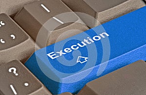 blue key for execution photo
