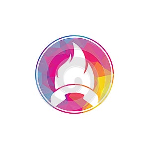 Hot call vector logo design concept.
