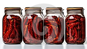 hot capsaicin pepper isolated photo