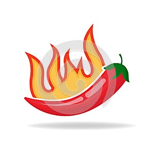 hot chili pepper. Vector emblems of jalapenos or chili peppers.