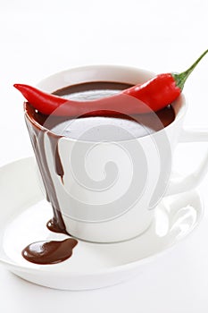 Hot chocolate with chili