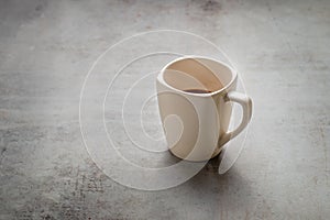 Hot chocolate cocoa drink in glass mug