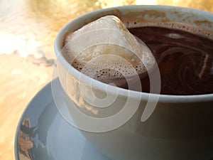 Hot chocolate, extra marshmallow