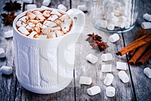 Hot chocolate with marshmallows