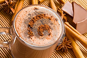 Hot chocolate and spices