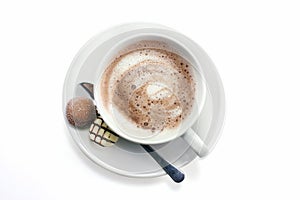 Hot chocolate and truffles