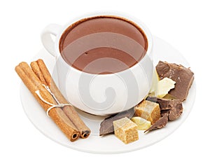 Caldo cioccolato bianco tazza 