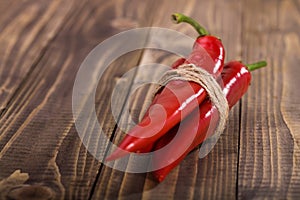 Hot cili peppers spiciness photo