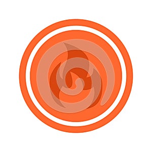 Hot Circle Icon