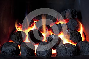 Hot coals photo