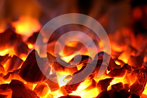 Hot coals photo