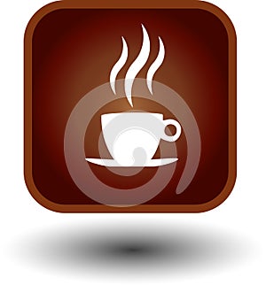 Hot coffee icon