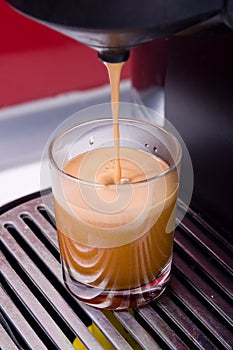 Hot coffee shot