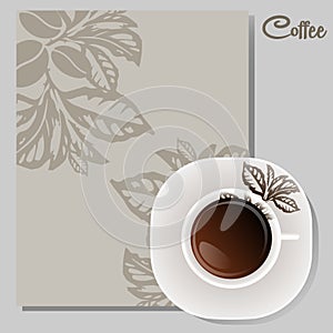 Hot Coffee vector icon for cafes