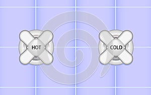 Hot And Cold Shower Handles