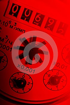 Hot and cold water meter