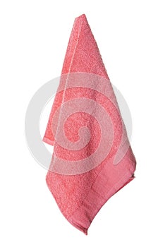 Hot Coral Towel Hanging