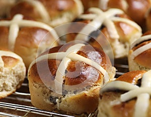 Hot cross buns, traditional British Easter food