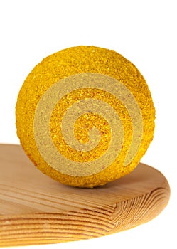 Hot curry powder spice in ball shape