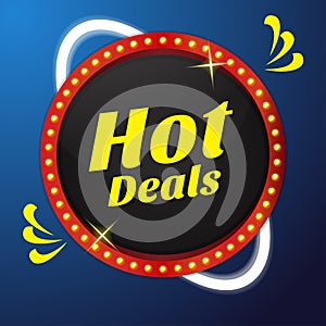 Hot Deal Vector Icon Button Design