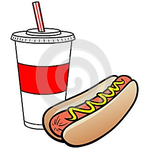 Hot Dog and Drink