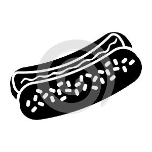 hot dog fast food icoon